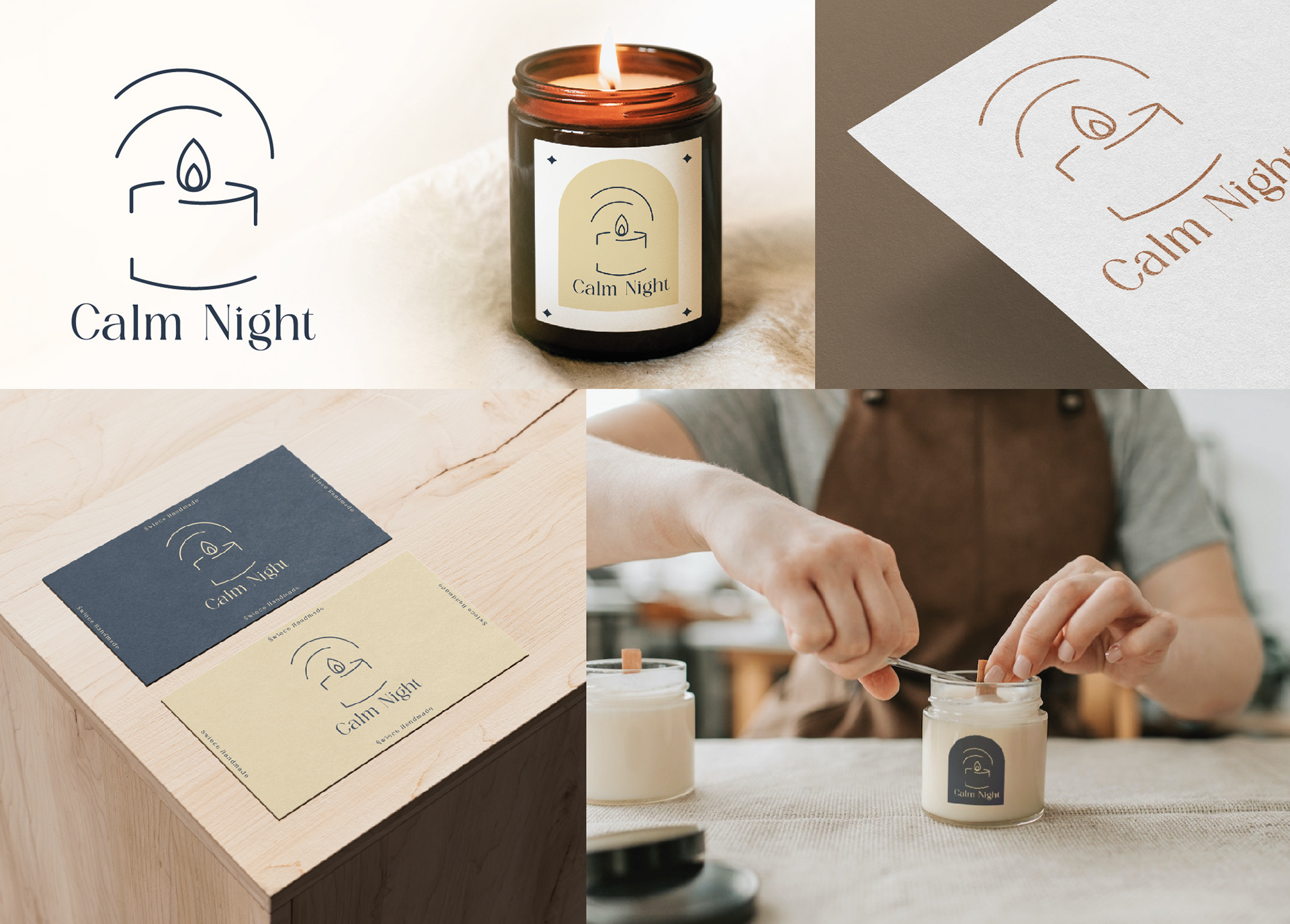 Oliwia Przybysz, II r. Grafika, Identyfikacja dla Calm Night
