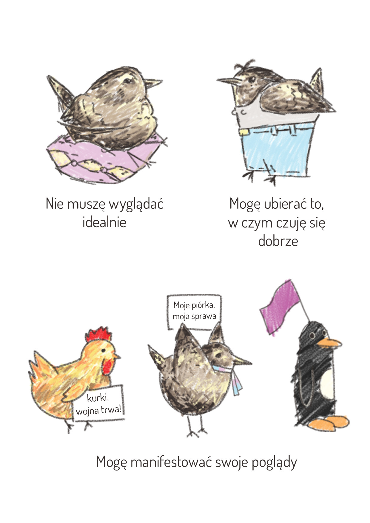 Wren Płuciennik, Girl power - ilustracja do zina /II r. Grafika