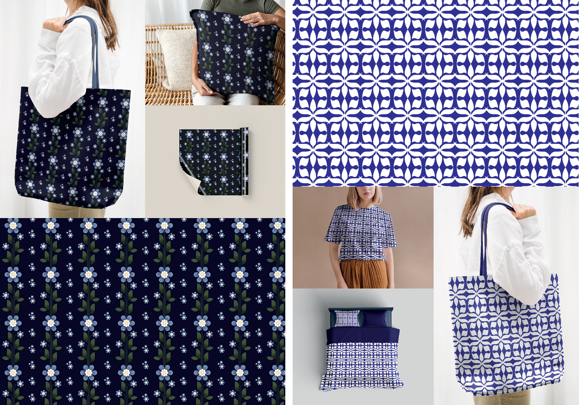 Anna Łukasik, II r. Grafika, Pattern (4 wzory)