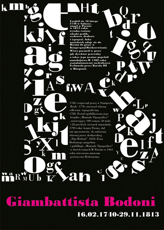 Anna Roszkowska, Plakat Bodoni