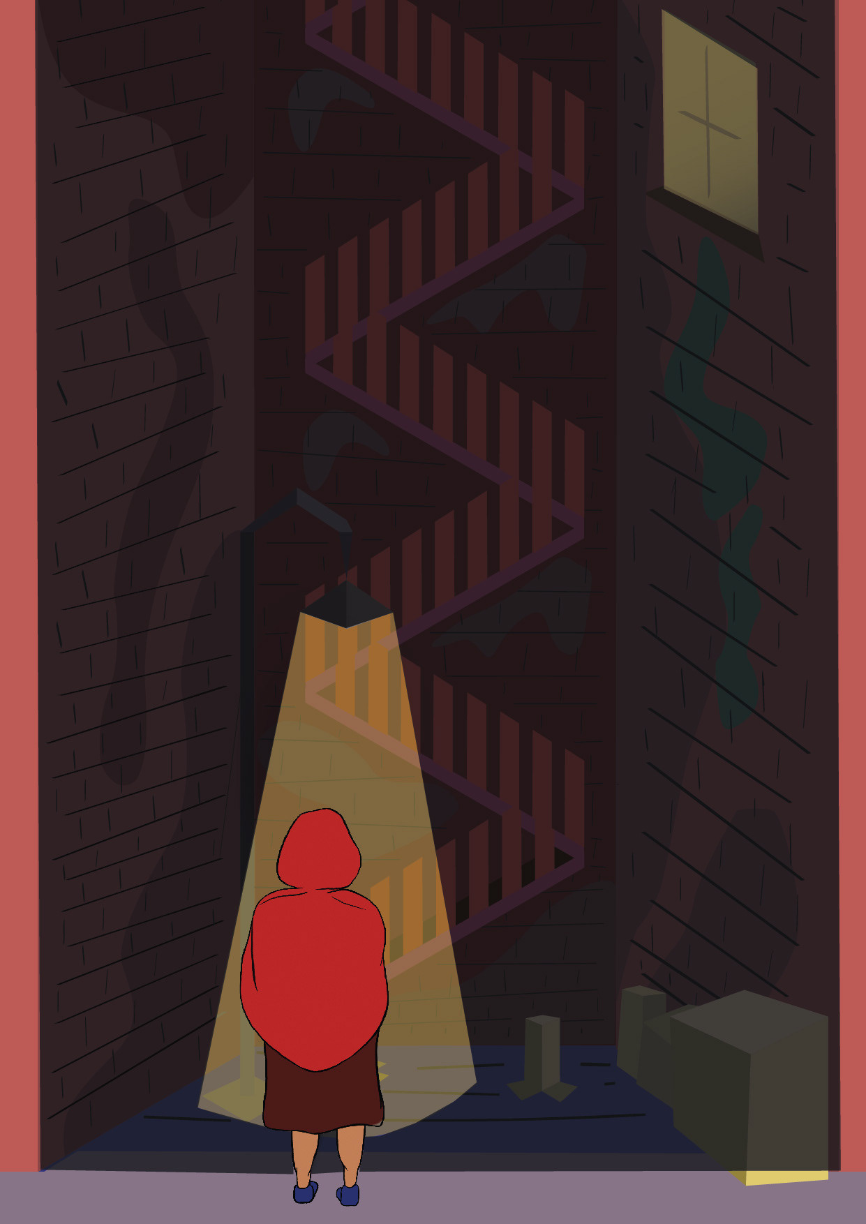 Konrad Chabraszewski Myśli to nie fakty, projekt serii ilustracji do zina, II r. Grafika