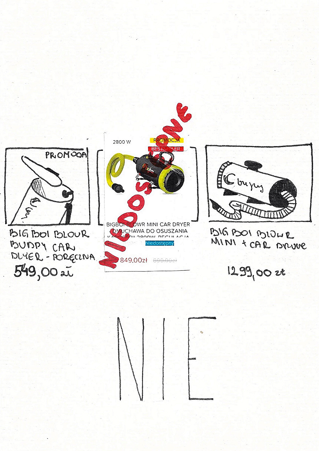 Patrycja Kondek Niczego nie zgubiłem, niczego nie znalazłem, projekt serii ilustracji, I r. SW mgr