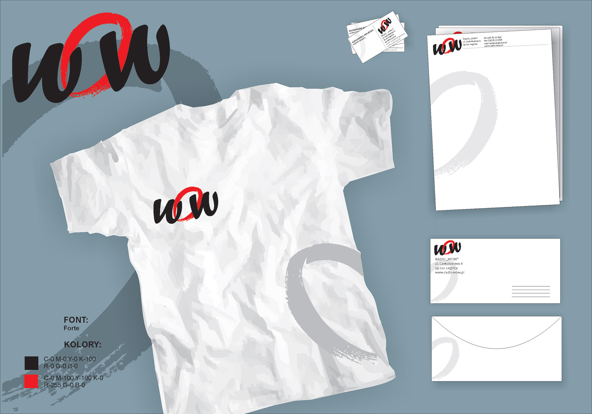 Aleksandra Mielińska Projekt identyfikacji wizualizacja