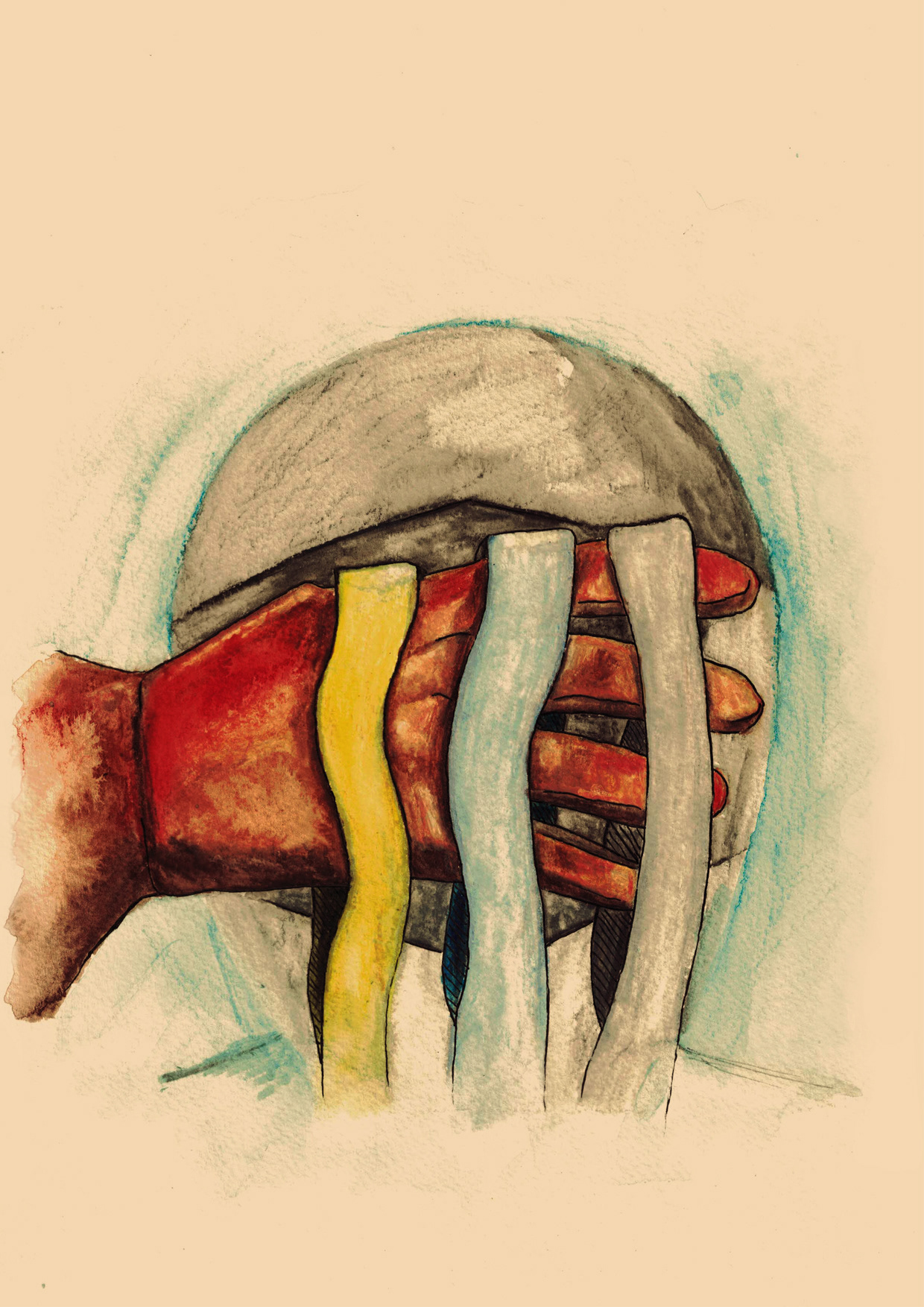 Alicja Łata Ilustracje do wiersza o rycerzu, II r. Grafika