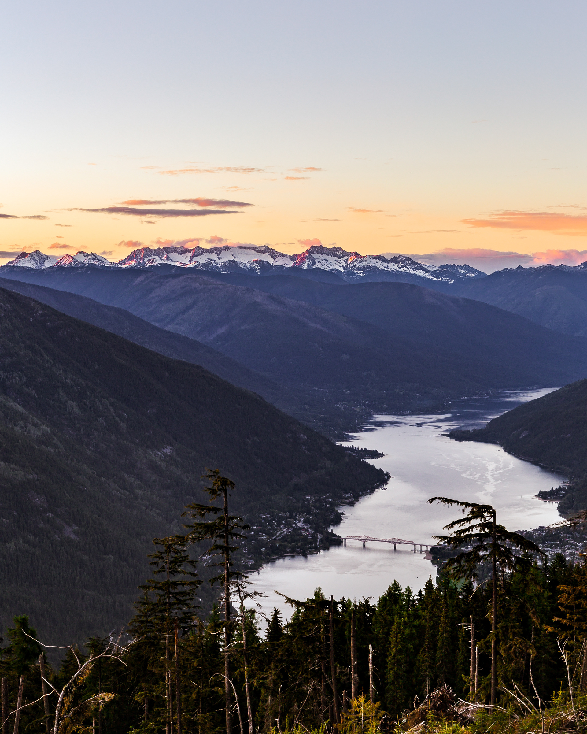 Glaciers Over Kootenay Lake