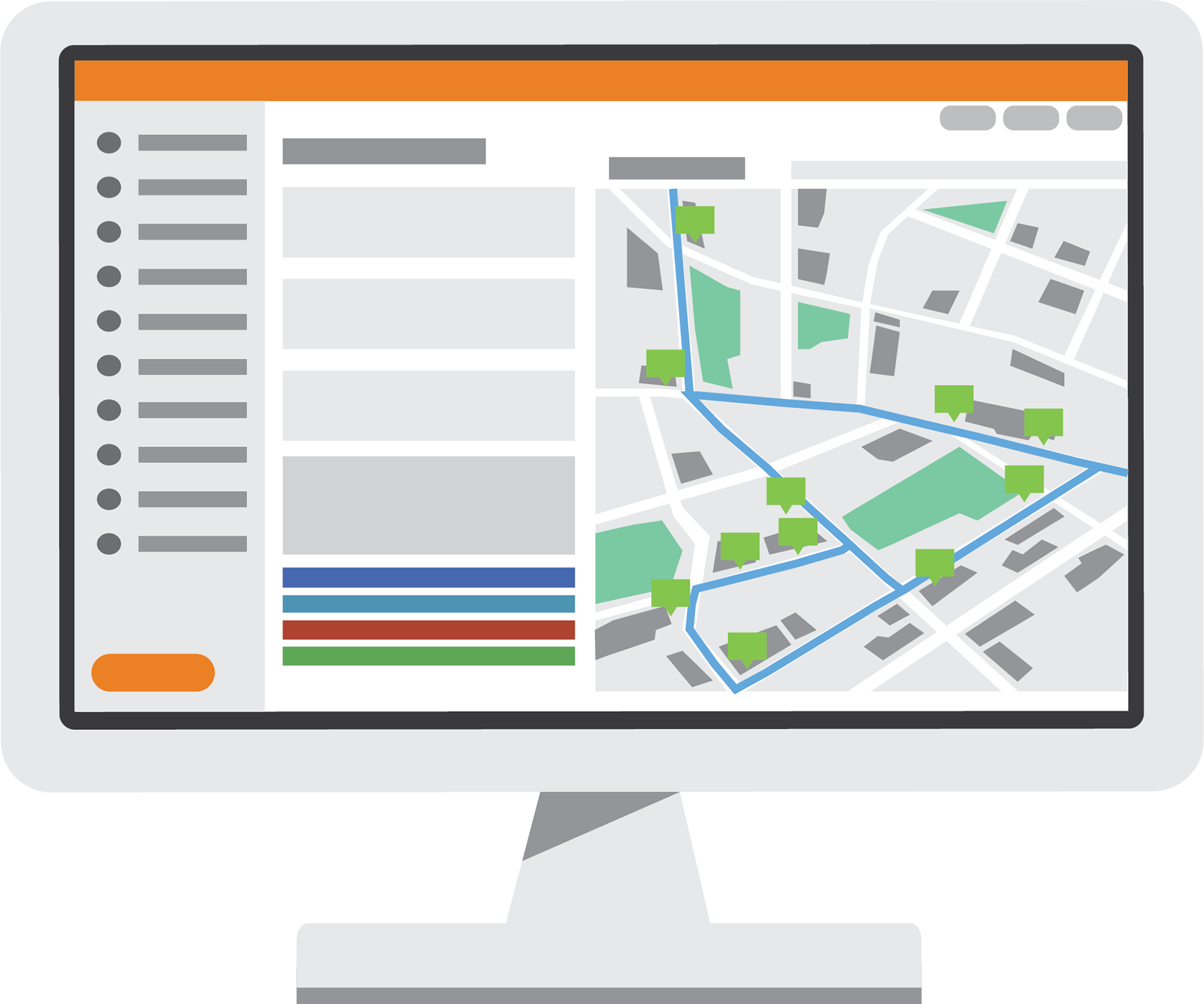 Field Sales App on Desktop