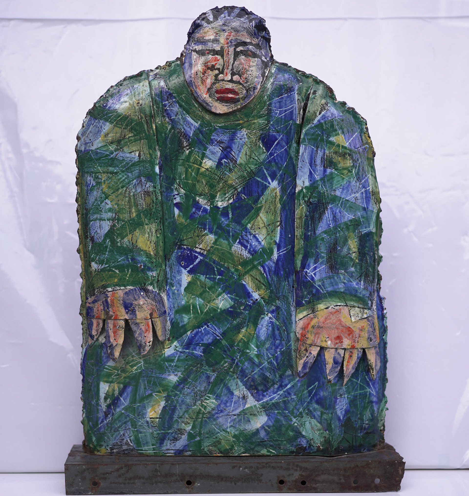 Esmalte sobre metal. Escultura