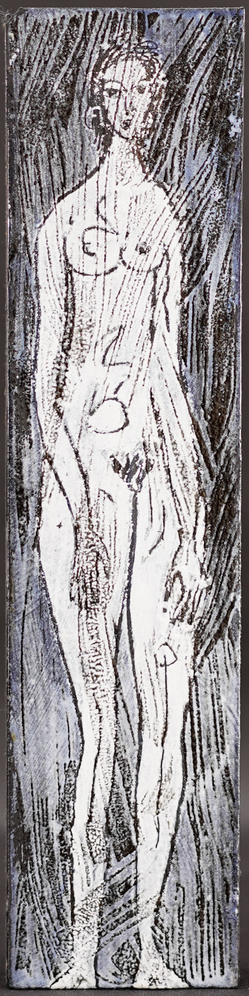 C025 (29 x 7 cm) Esmalte sobre metal.