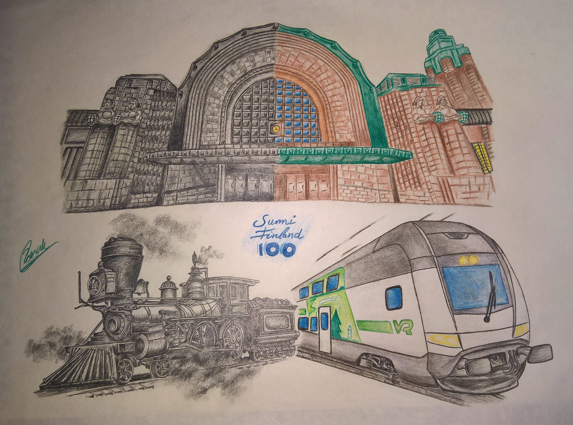 Suomi 100 VR Drawing (Own Concept)