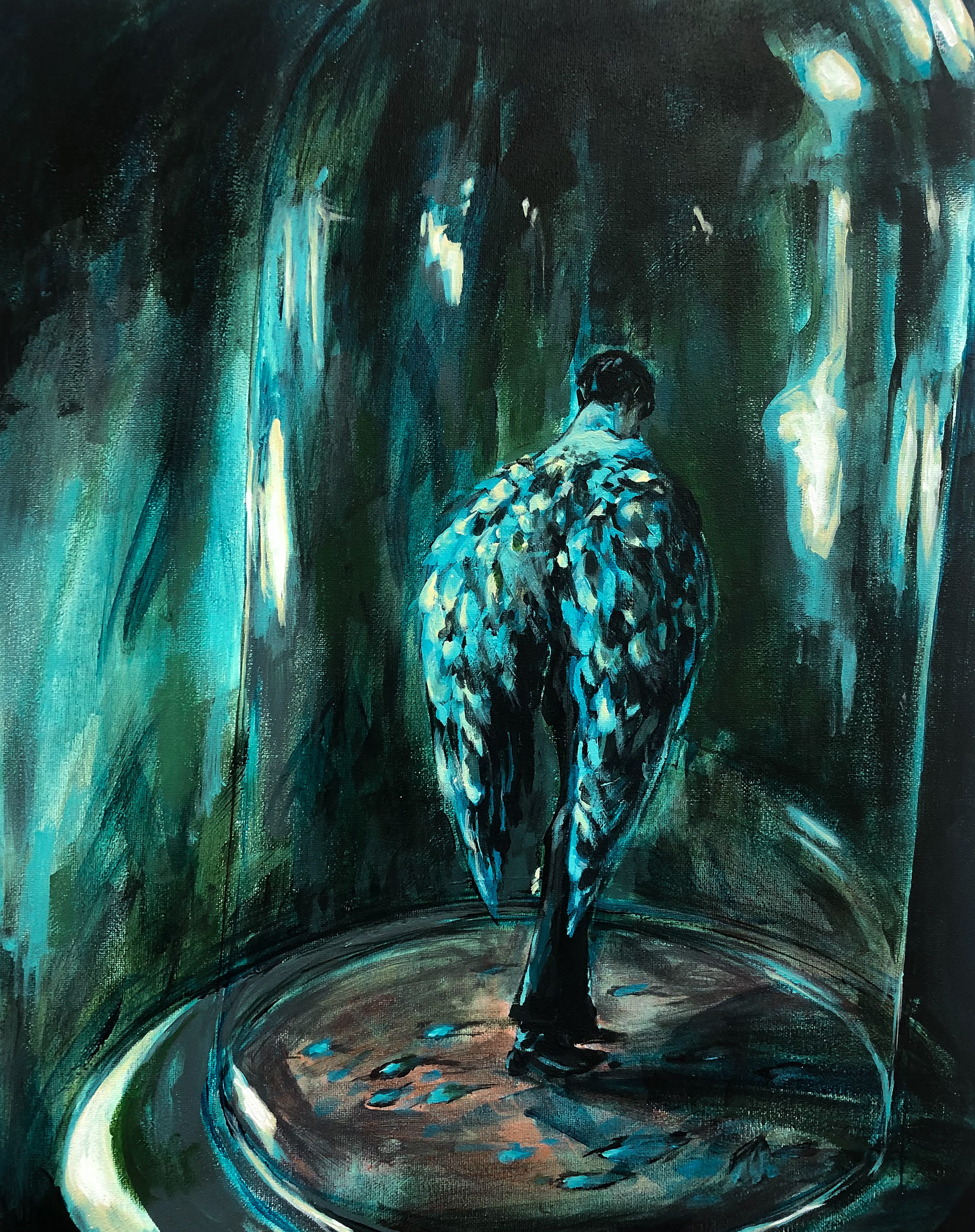 Too bad, acrylic, 16x20, 2022