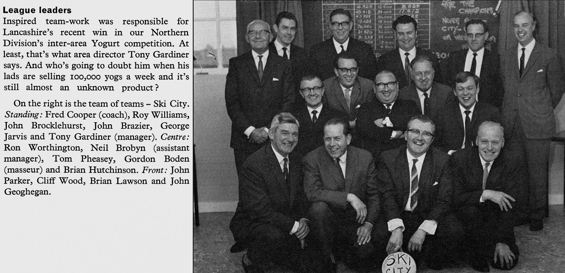 1968 Northern Region Yogurt sales winners. (Express News Summer)