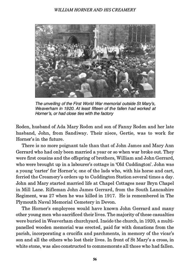 William Horner and his Creamery, Jill King