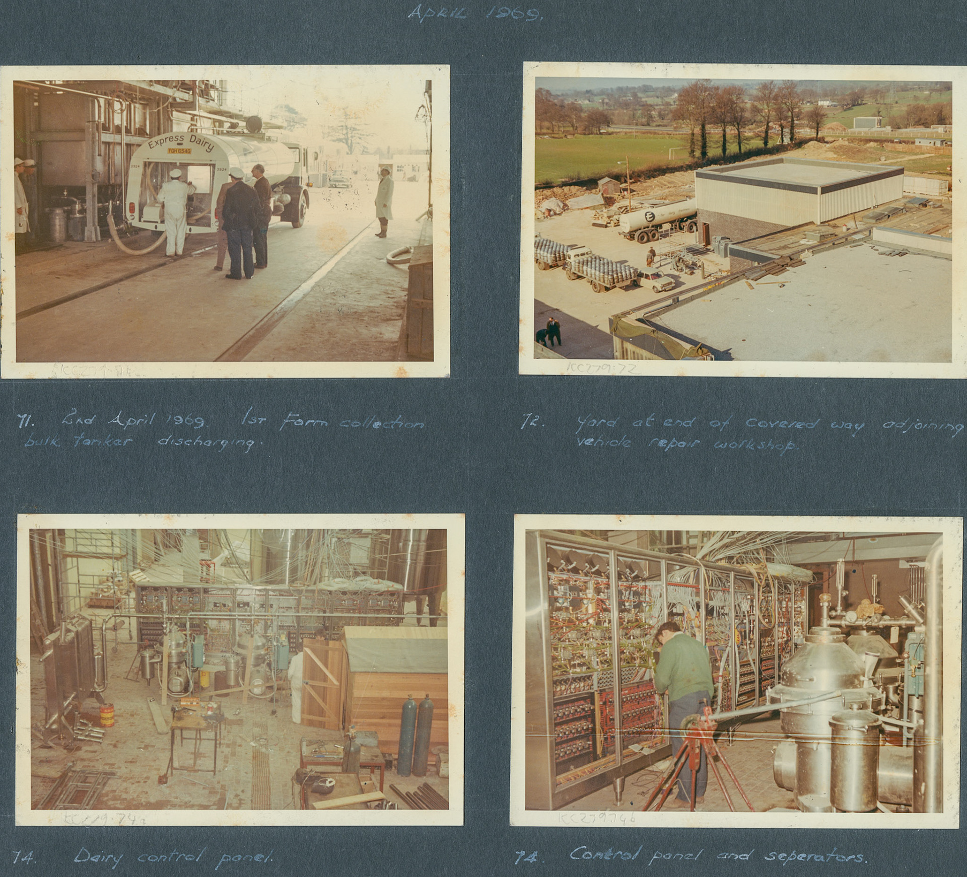 1968 A Photographic Record of the Construction of the Creamery (Courtesy Allhallows Museum, Honiton)