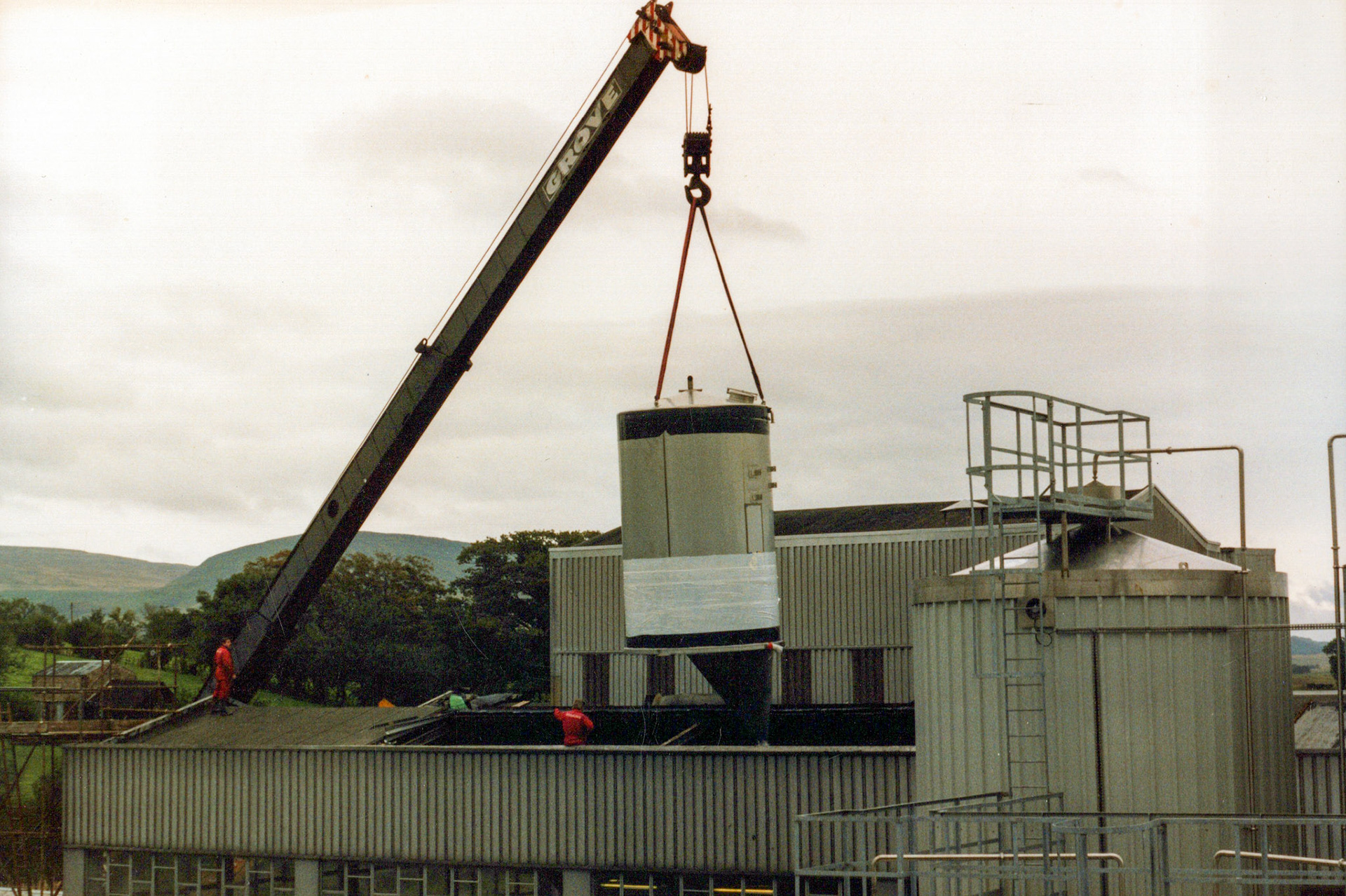 1980's Appleby Spray Drier Installation. (Courtesy David Atkinson)