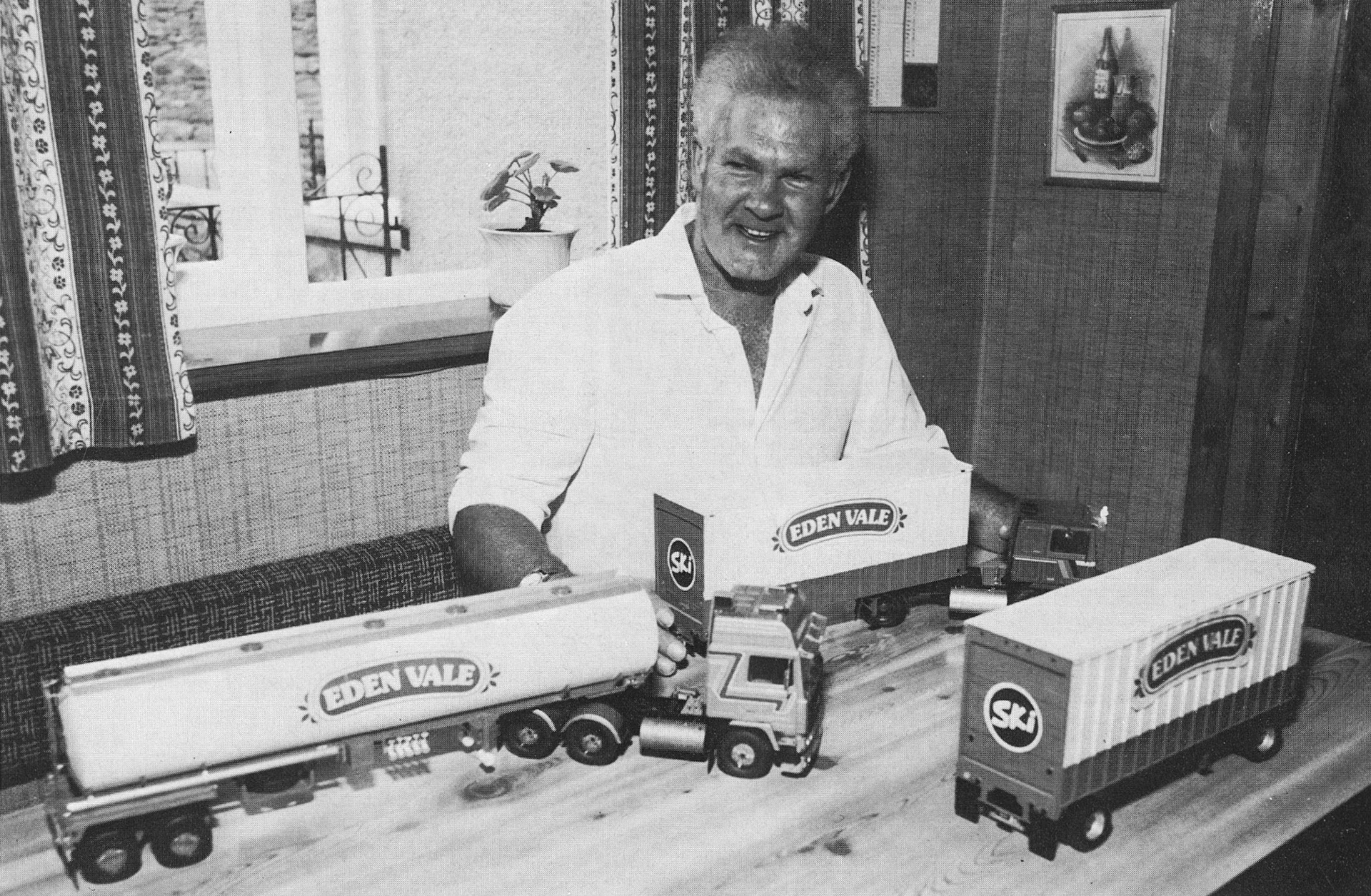 1986 Arthur Law from Appleby assembles model vehicles