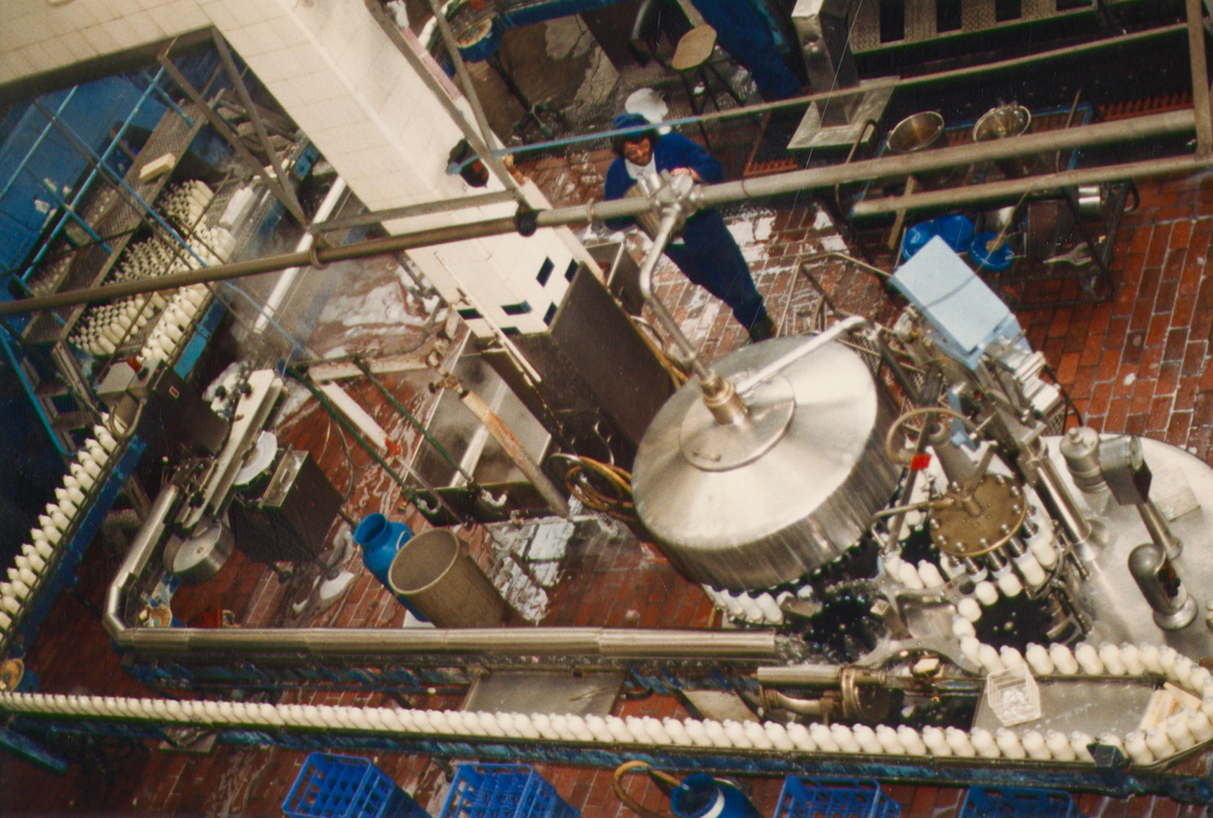 1980s Bromley Processing bottling line. (Pictures by Reg Ball, on loan from Colin Bristow)