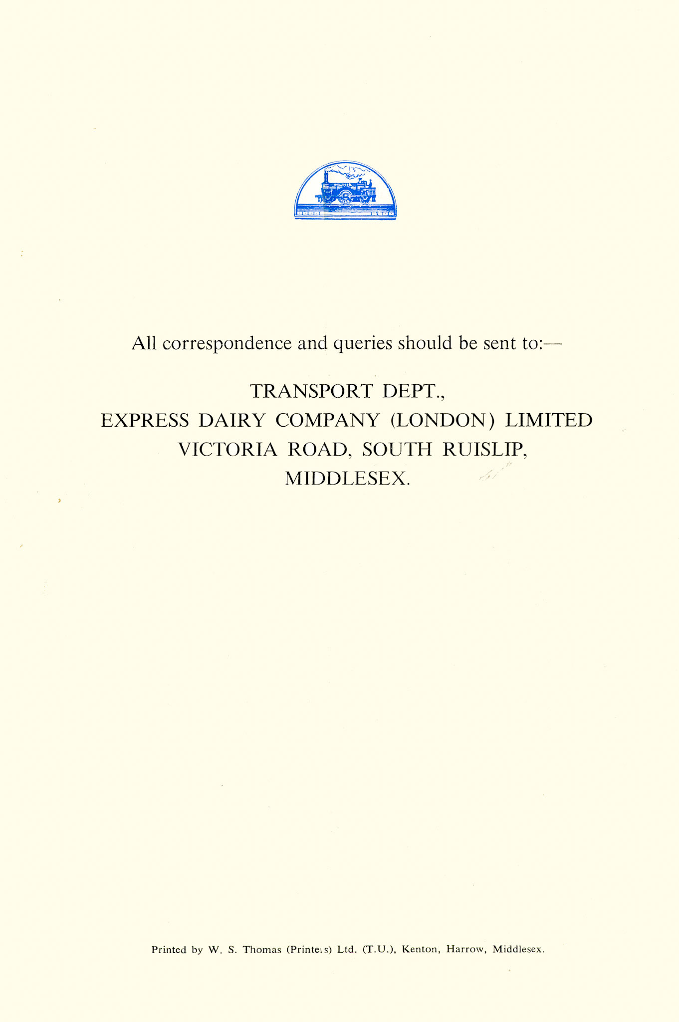 1964 Back Cover (Fleet Flash magazine-October 1964 No 7)