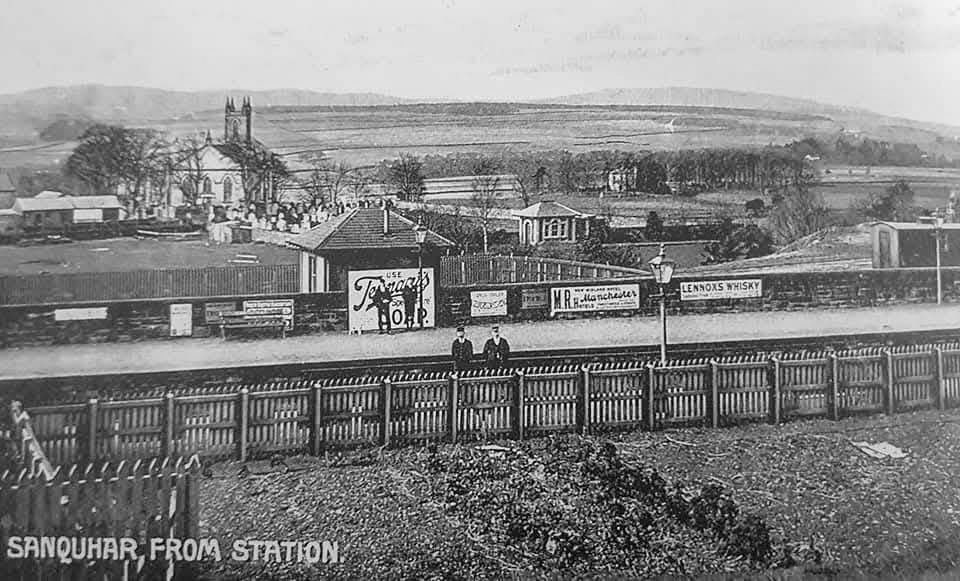 1917 Sanquhar Station (Courtesy Sanquhar Lass)
