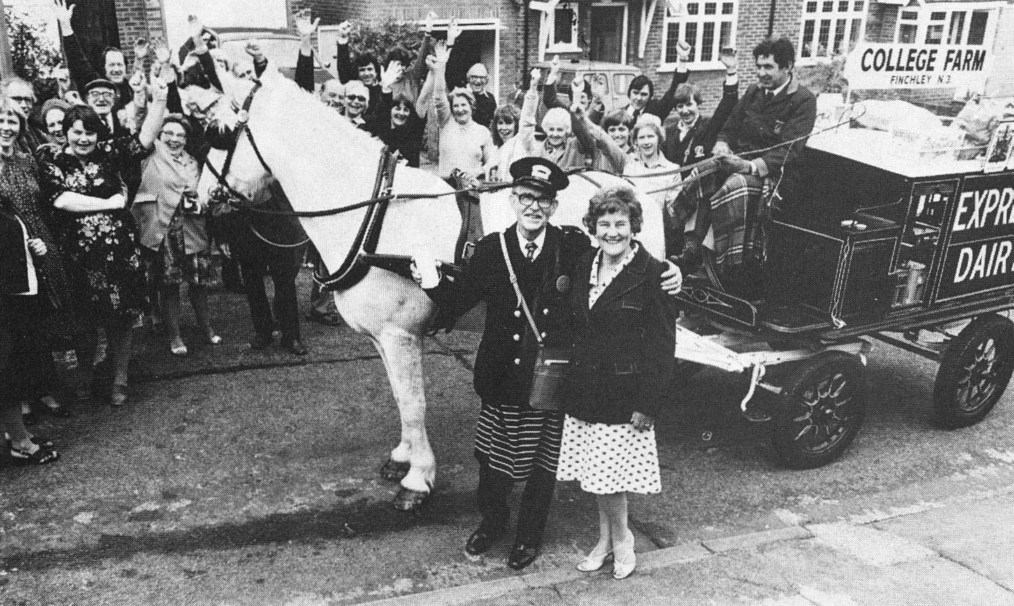 1981 Milkman Joe Mills retires after 39 years at Shirley Depot