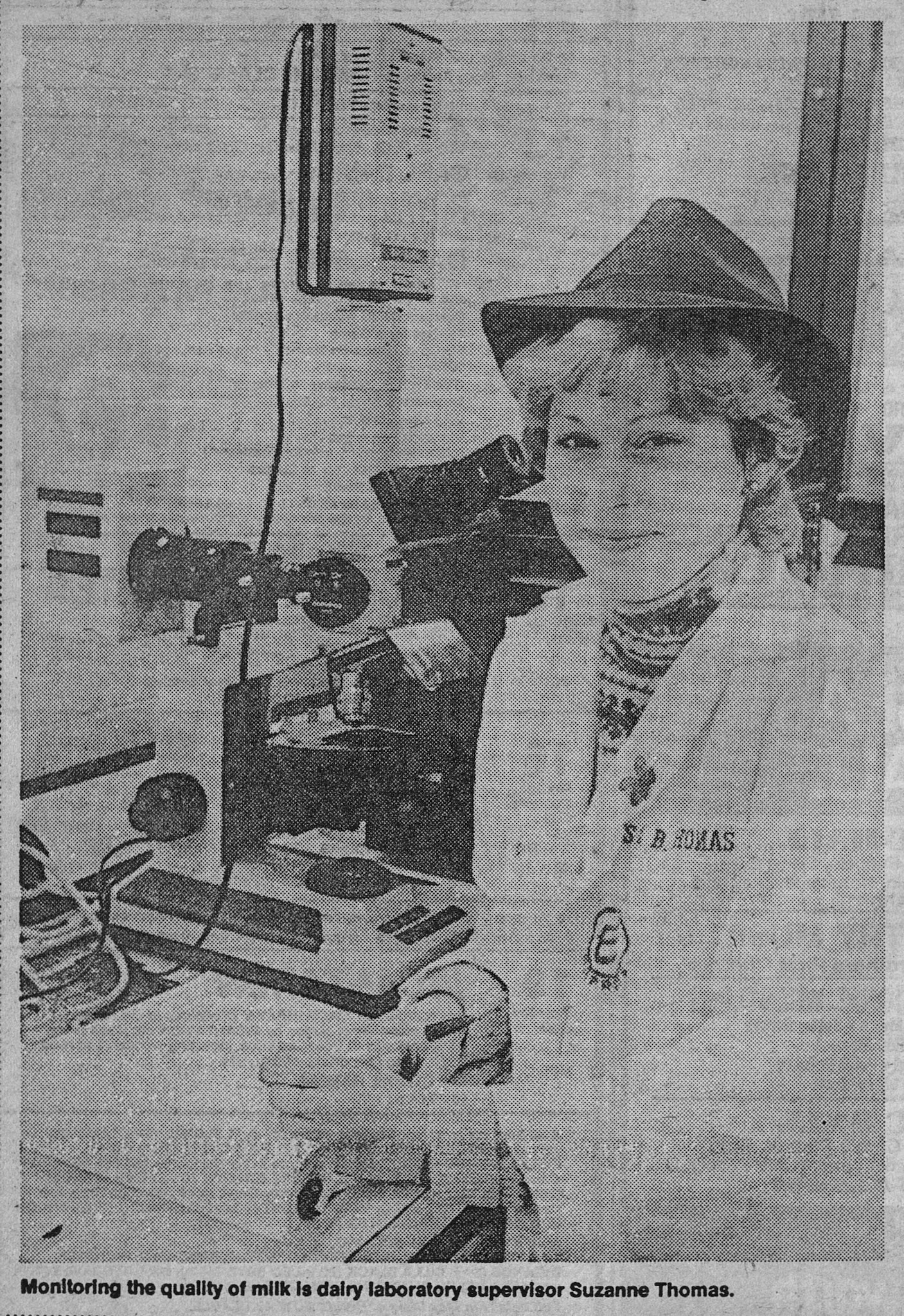 1983 Suzanne Thomas, laboratory supervisor and later production manager