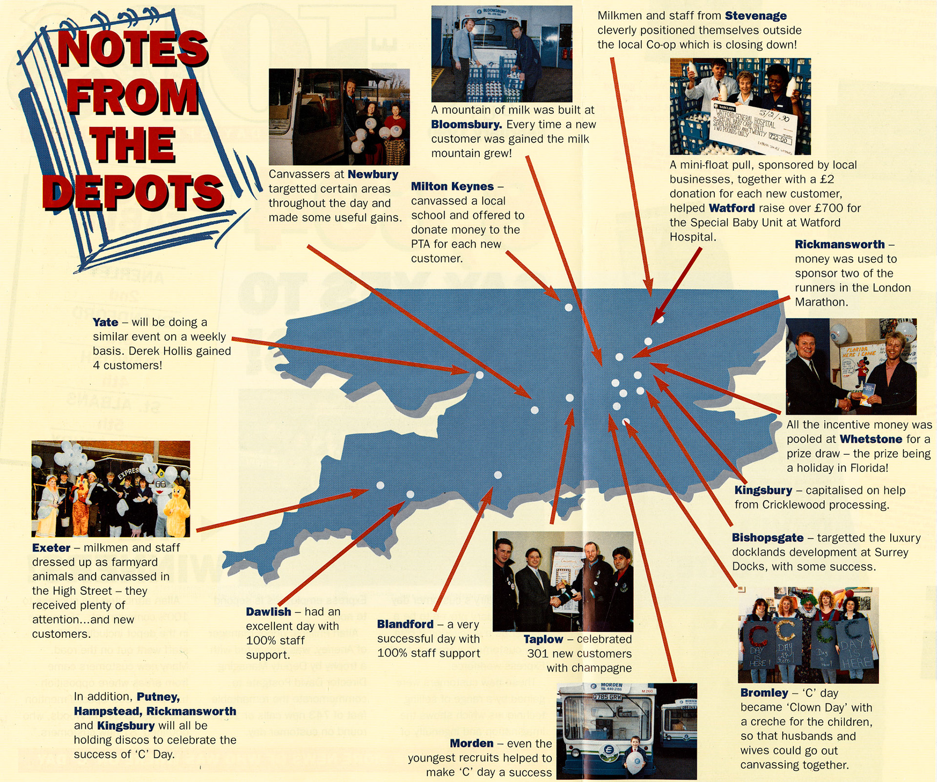 1990 Customer Day activities at Depots (Tops Customer Day Edition)