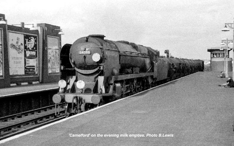 1960 'Camelford' on the evening milk empties (courtesy B Lewis)
