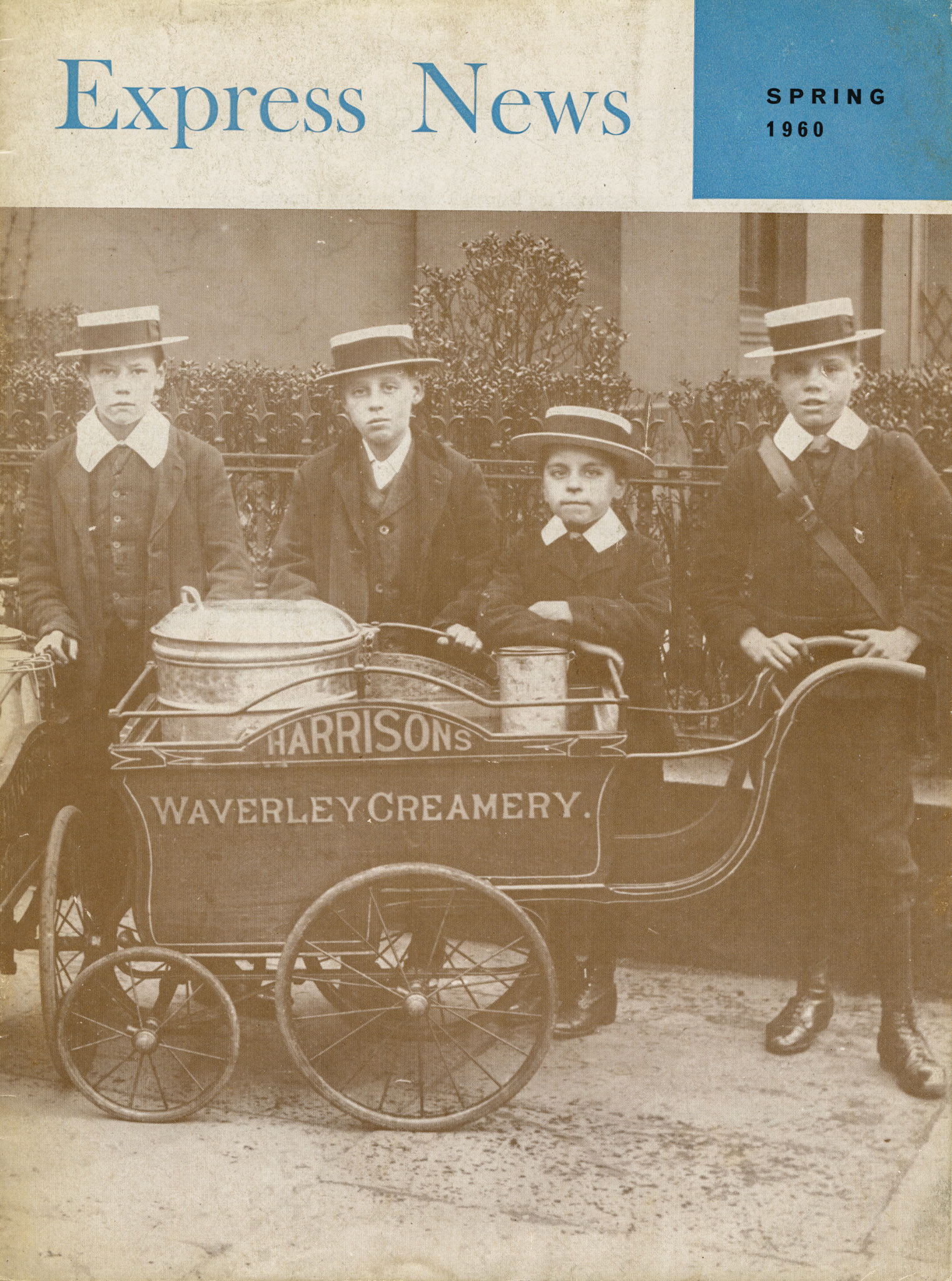 1908 milk round before and after school at Harrison's Waverley Creamery, taken over by Allied Dairies in 1929