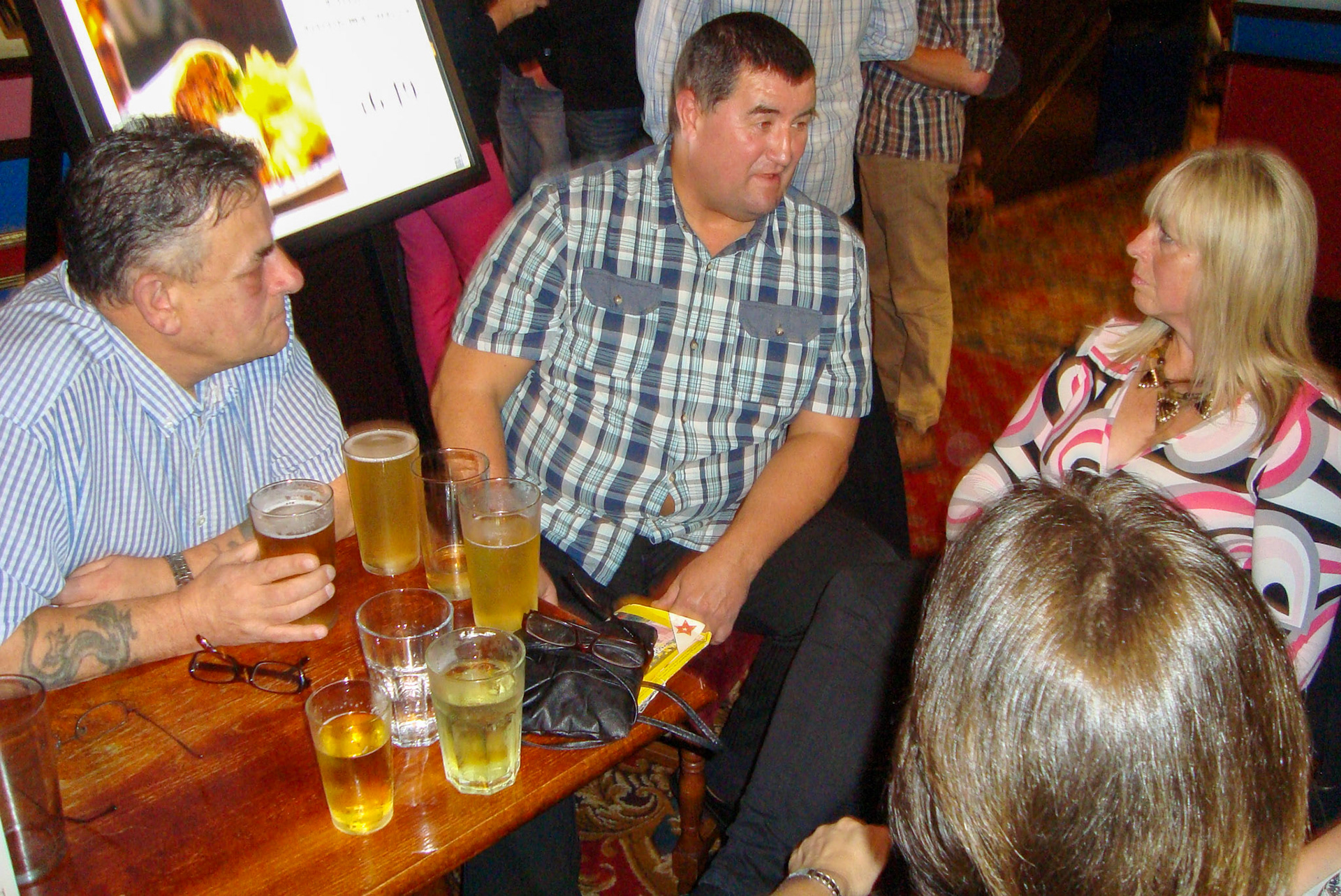 2014 Exeter Staff Reunion. Anthony Harding comments "The Evans bruvers/ 'Kray twins' (Courtesy Phillip Budd)