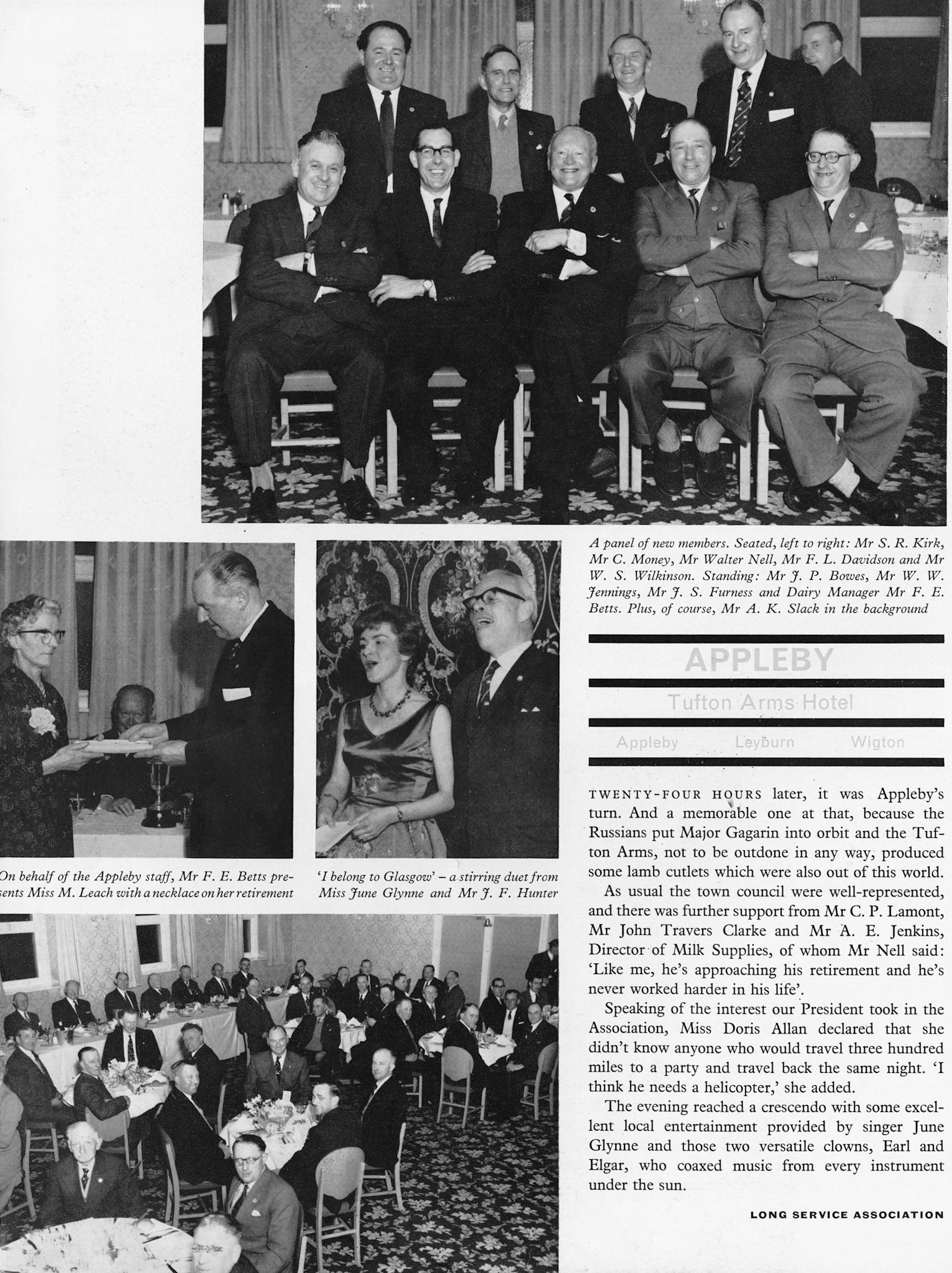1961 Long Service Association Booklet pictures
