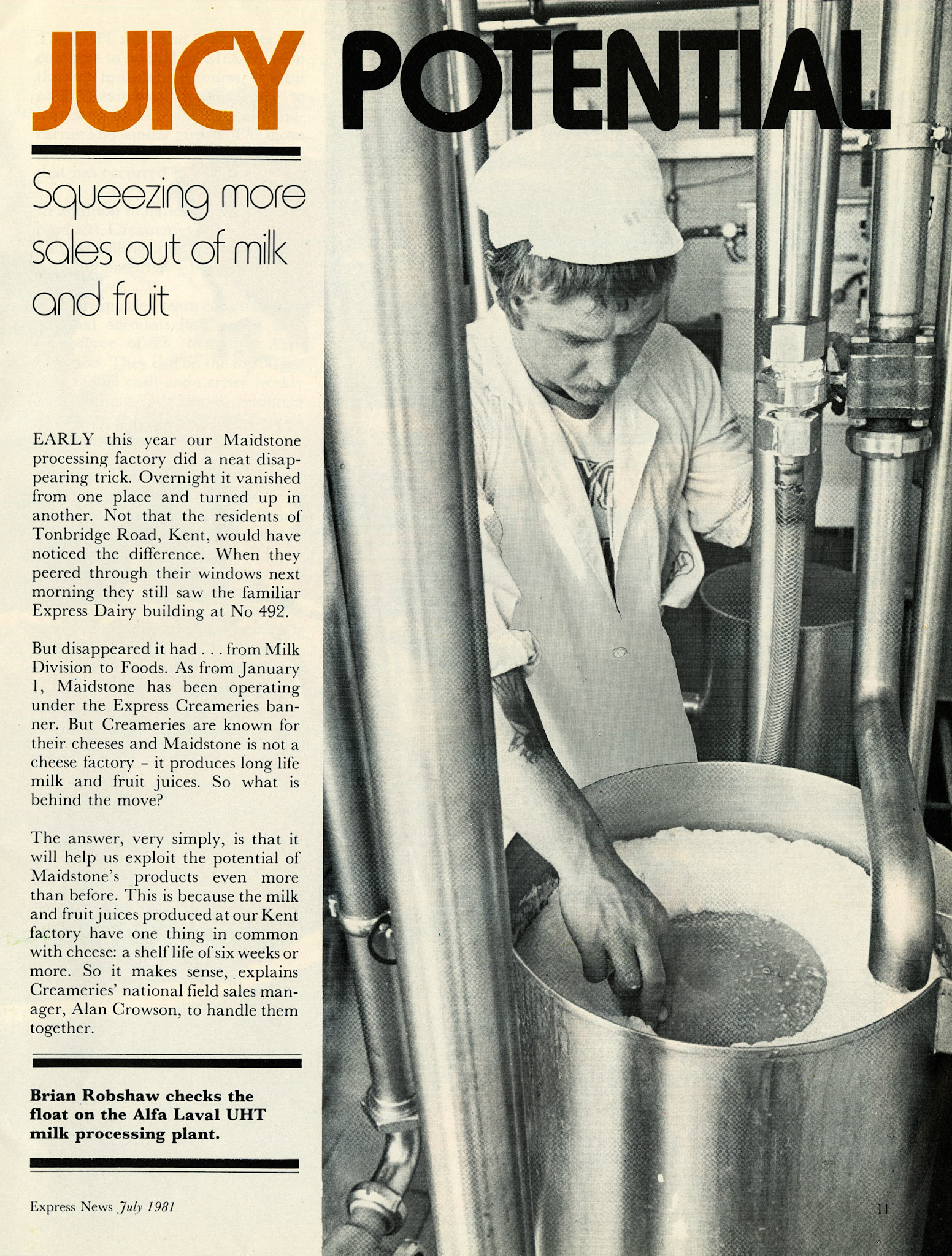 1981 Fruit Juice production