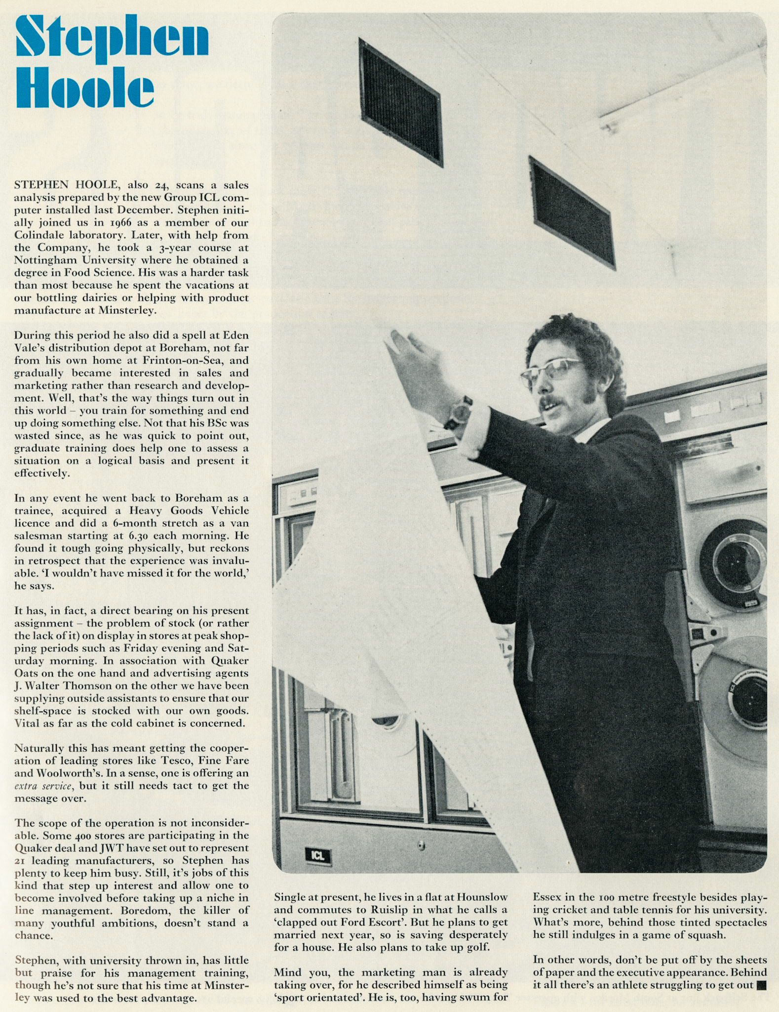 1972 One foot on the ladder - Stephen Hoole