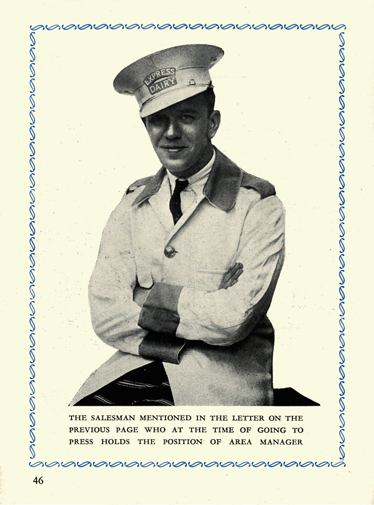Charlie Adams, later to become Customer Relations Manager. 1956 Express Salesman's Manual, Fourth Edition published 1954, presented to Roger Gillard, Orpington Depot