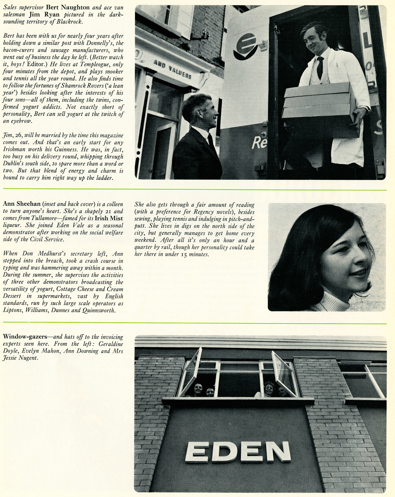 1971 Eden Vale sets up in Greenhills, Dublin