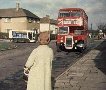 1970s Borehamwood float, from 'On the Buses' (TV Series 1969–1973). Paul Smith recognises Rossington Avenue, Borehamwood. (Courtesy Express Dairy Memories FB Group)