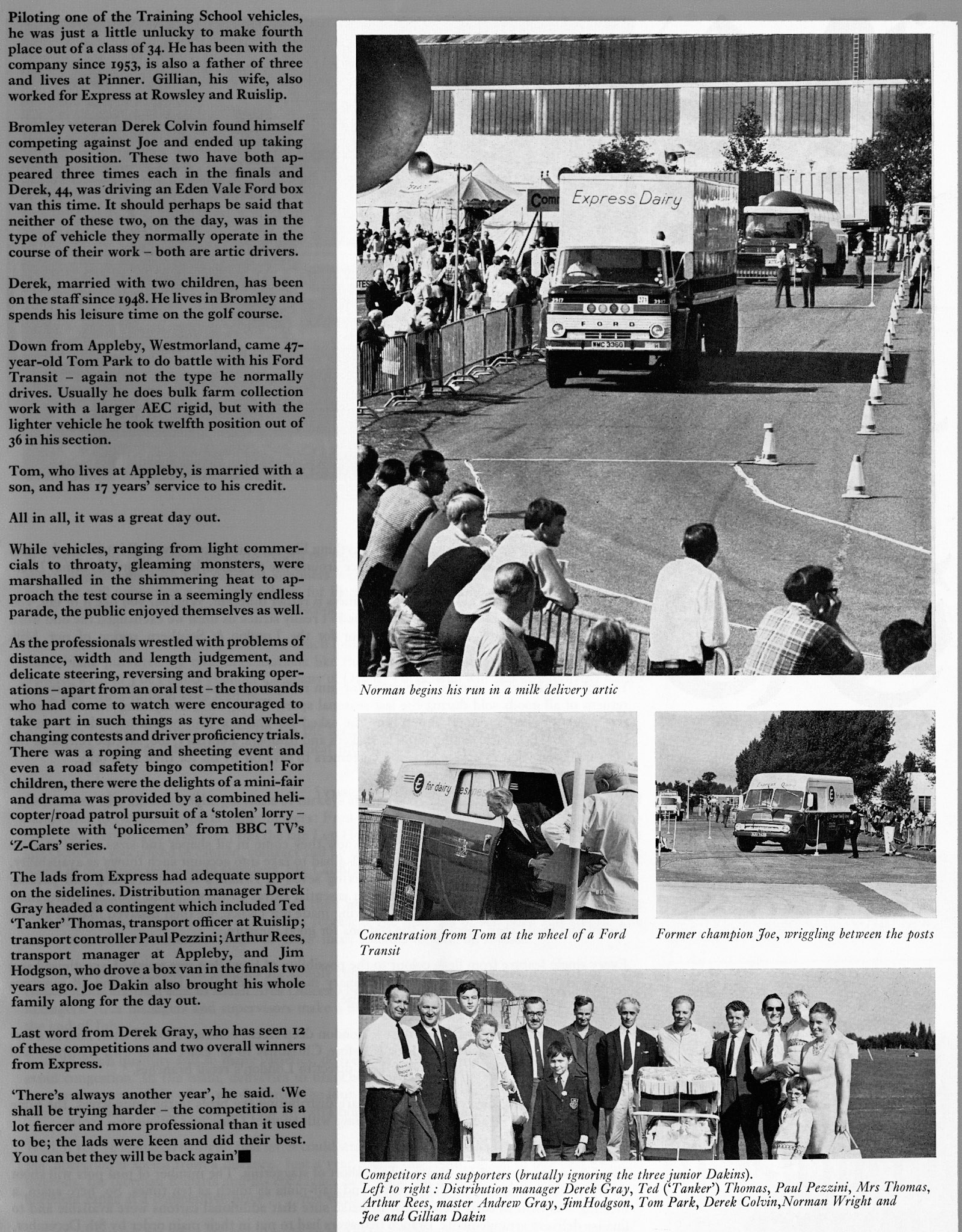 1971 National Lorry Driver of the Year finals