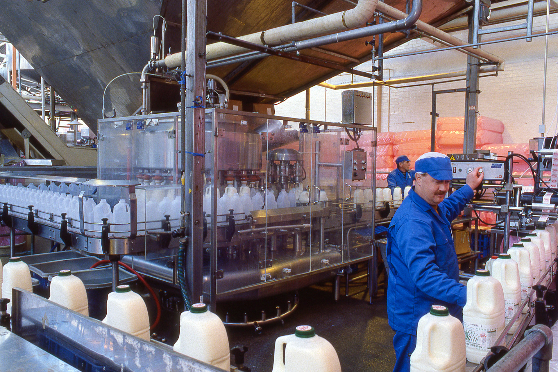 1980's Cricklewood polybottle line (Courtesy Dave Fane)