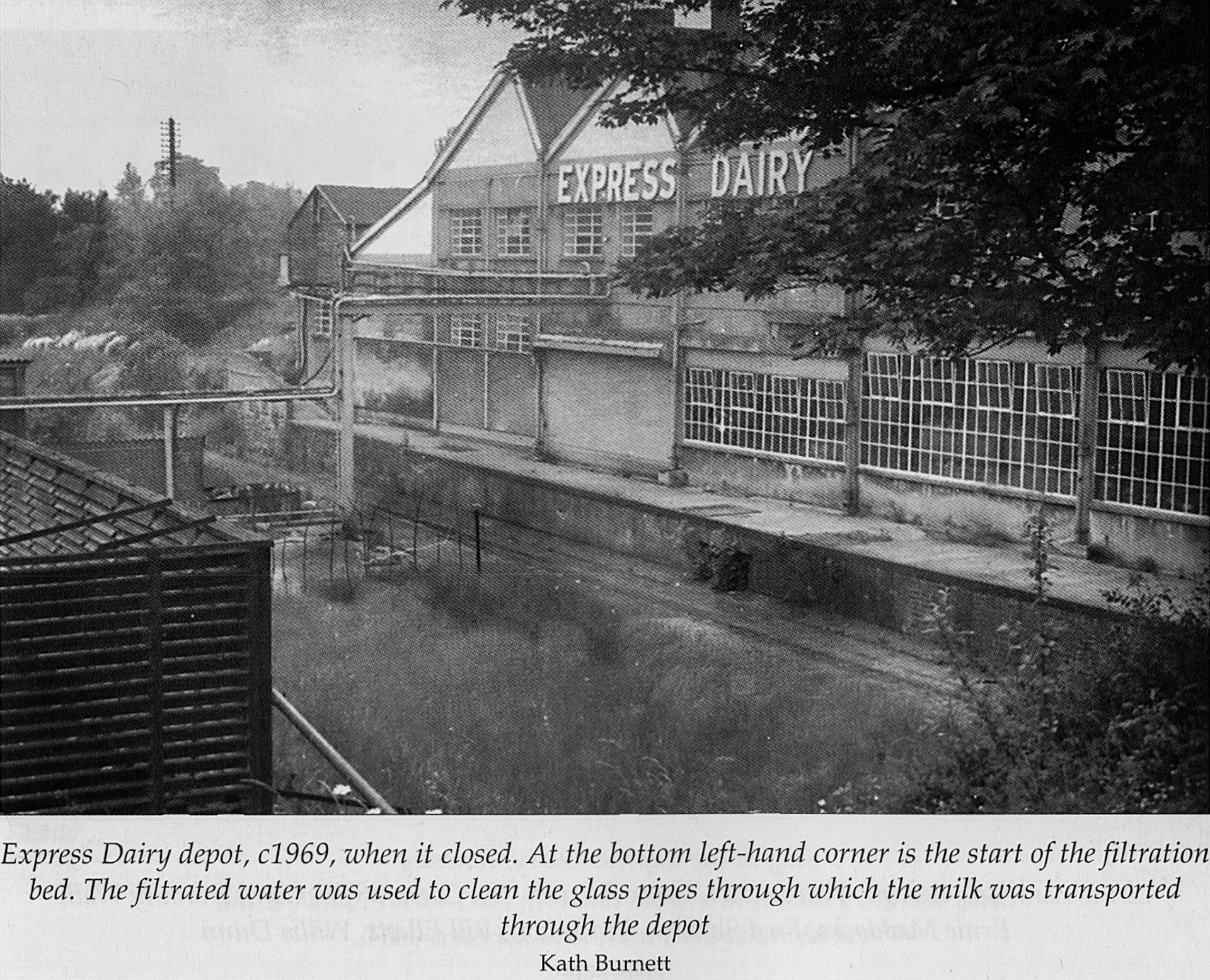 1969 Rowsley Creamery at closure. (Courtesy 'Dales Life in the Devonshire and Rutland Villages' by Keith Taylor, County Books, image by: Kath Burnett)