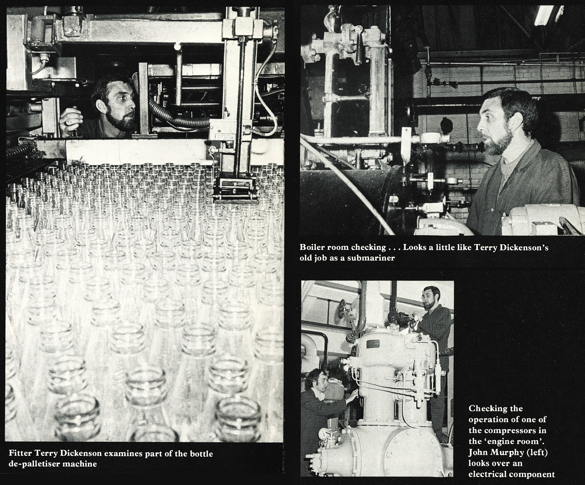 1977 South Morden fitter Terry Dickenson on night shift.  (Express News Christmas)