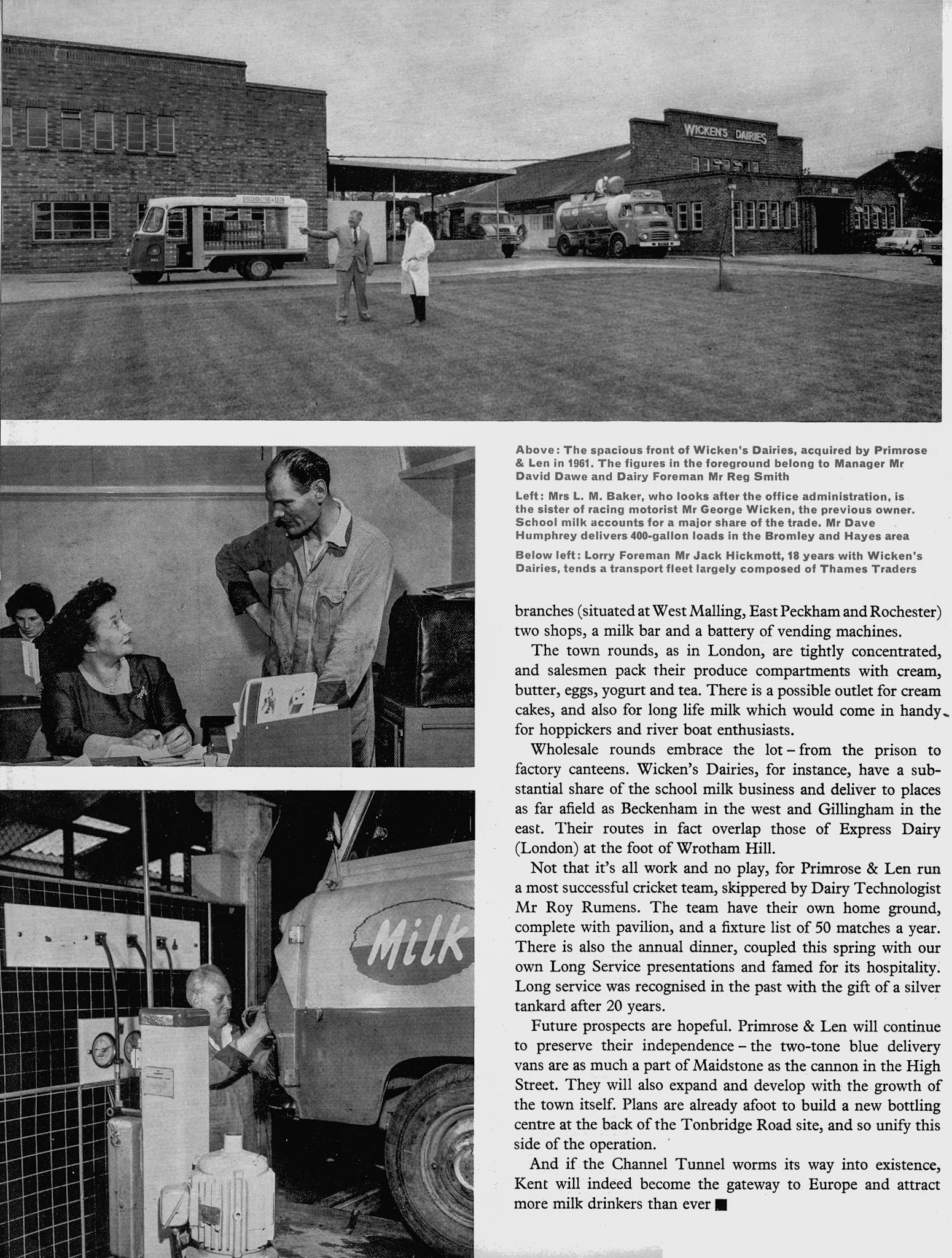 1965 The story of Primrose and Len at Maidstone. (Express News Summer/Autumn)