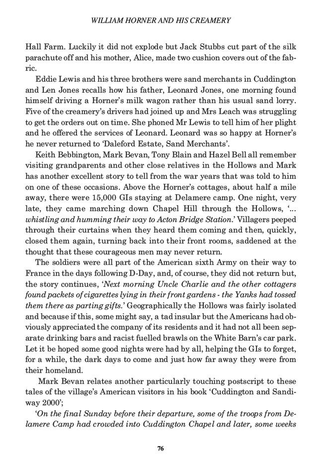 William Horner and his Creamery, Jill King