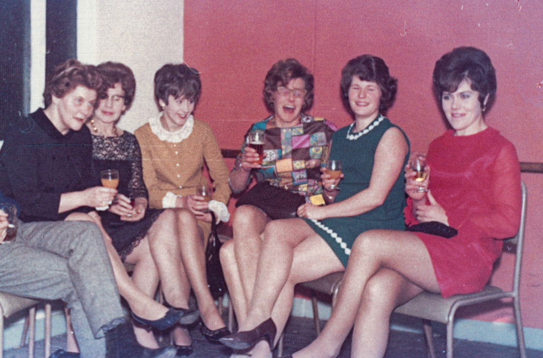 "Mrs Jones, Charlotte, Christine..." Brian Bennett identifies Betty James, second from right. (Joe Lyons Collection)