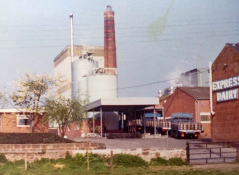 1960's? Ruyton Creamery. Kim Hijris comments "Bunch of us played hide and seek in that place...!" Mandy Beale says "My grandad Tom Pitchford worked in the cheese room, as well as my brother Kevin Phillips." Elaine Morris adds "and the field that Benny the Donkey lived in-we could hear him braying in the labs opposite..always made Barb Owen(Penton) laugh!". Glen Whitelegg adds "I miss the dairy, my dad, Ron Goodwin worked there for years and it was like a family." Helen Lovegrove says "Dad did 25 years there". Kay Kynaston comments "I worked there for 7 years with some lovely people." (Courtesy Roger Clark, Ruyton Revisited FB Group)