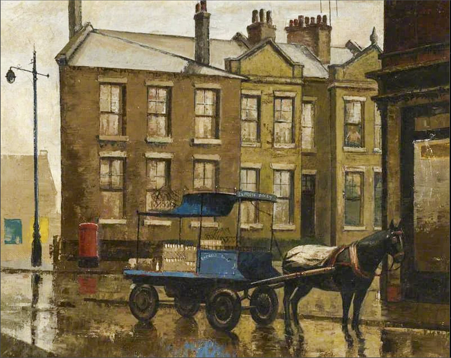 1965 'Express Dairy, Dawes Road, Fulham' by Peter Colville Horridge Gardner (Hammersmith and Fulham Archives and Local History Centre)