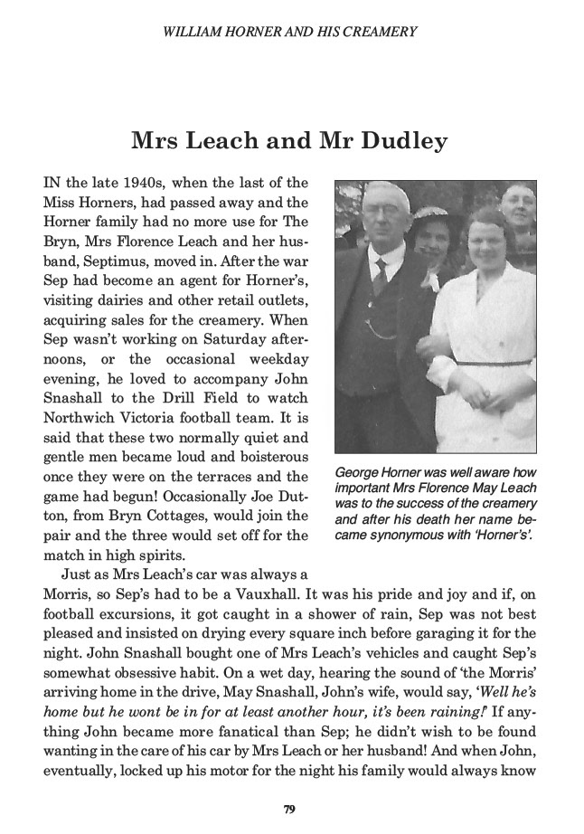 William Horner and his Creamery, Jill King