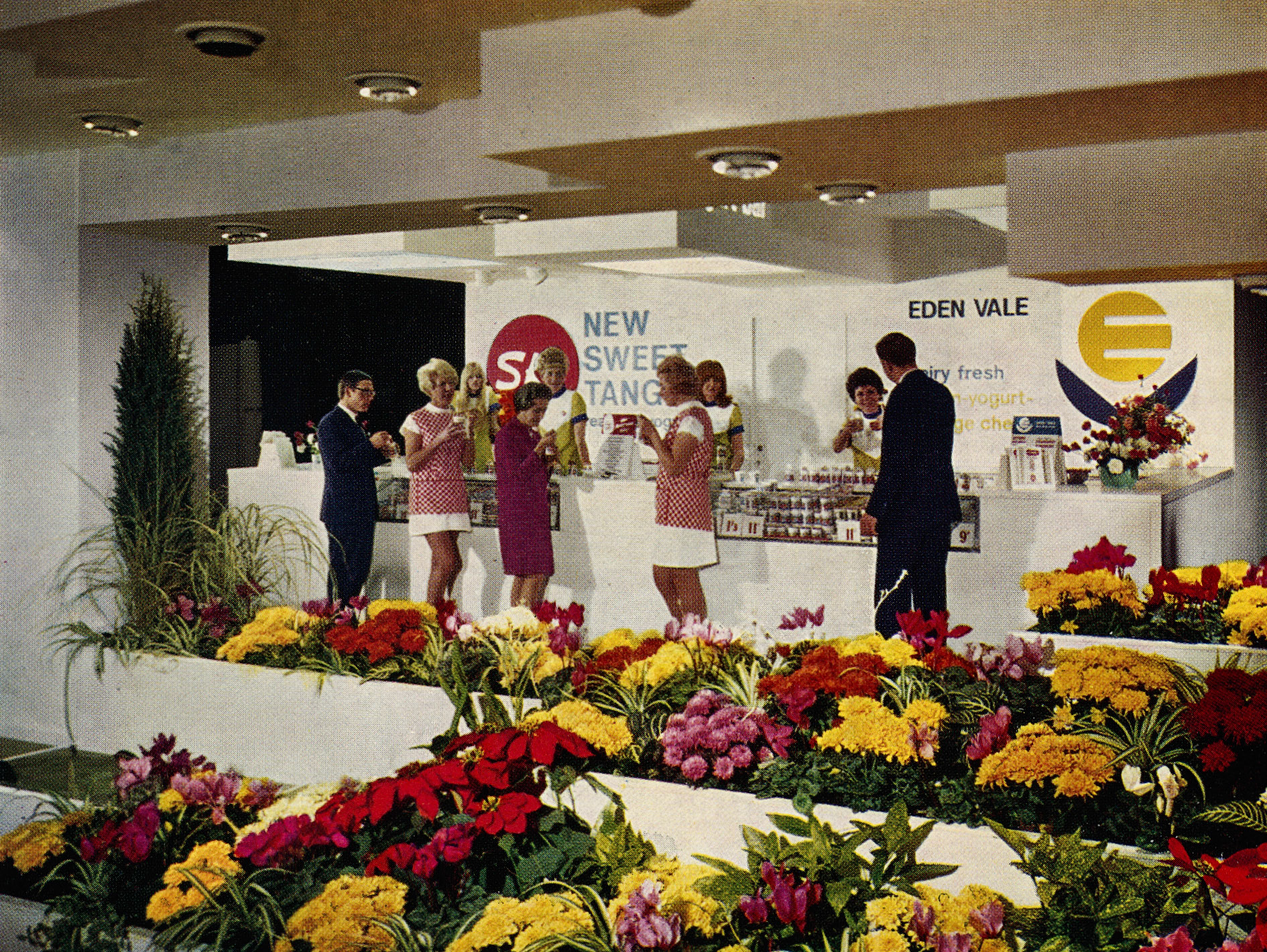 1968 Royal Dairy Show stand, designed by Roy Fiske of Thorpe Lea Nurseries. (Express News Christmas)