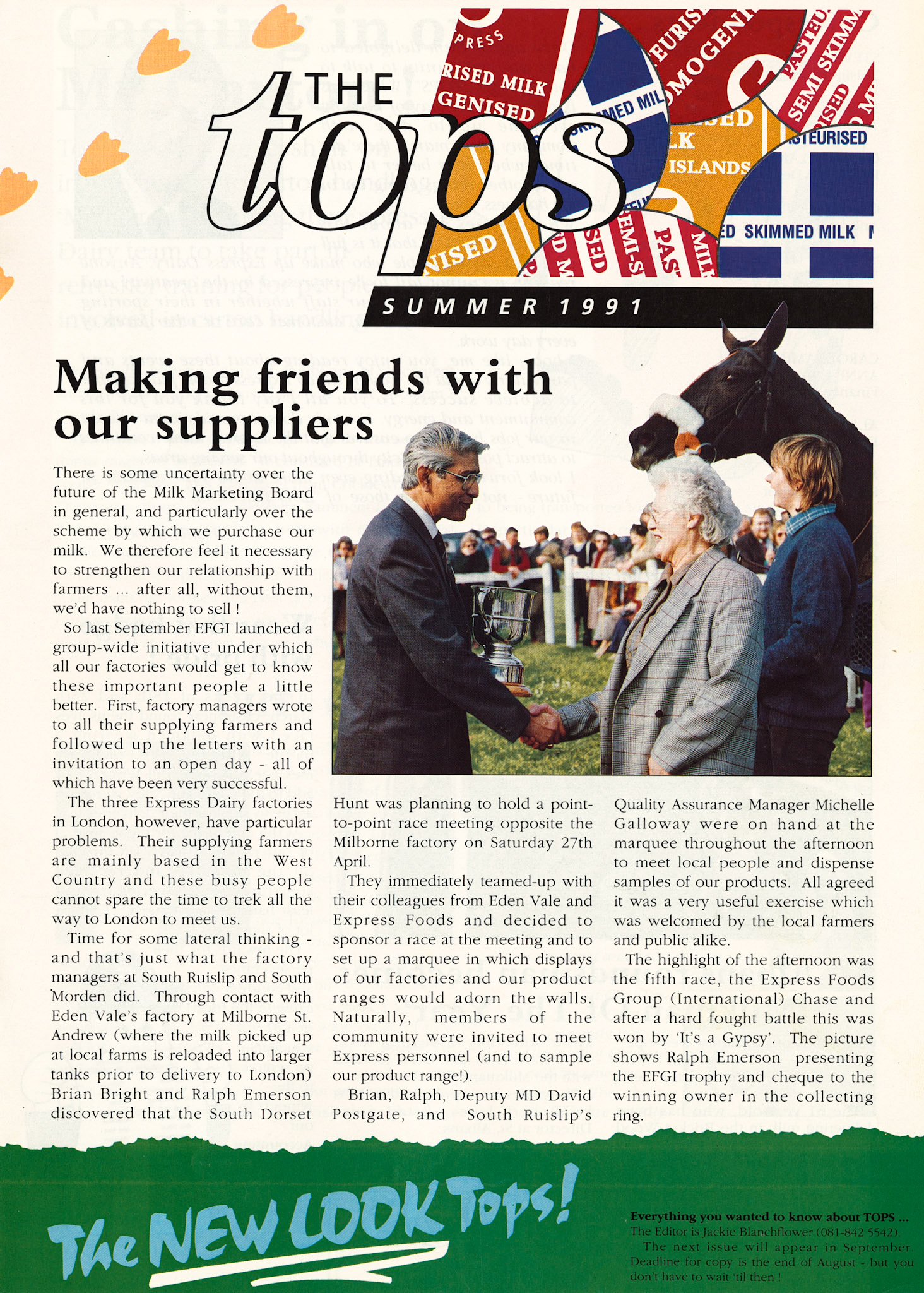 1991 Summer Tops Magazine (Courtesy Beryl Purslove)