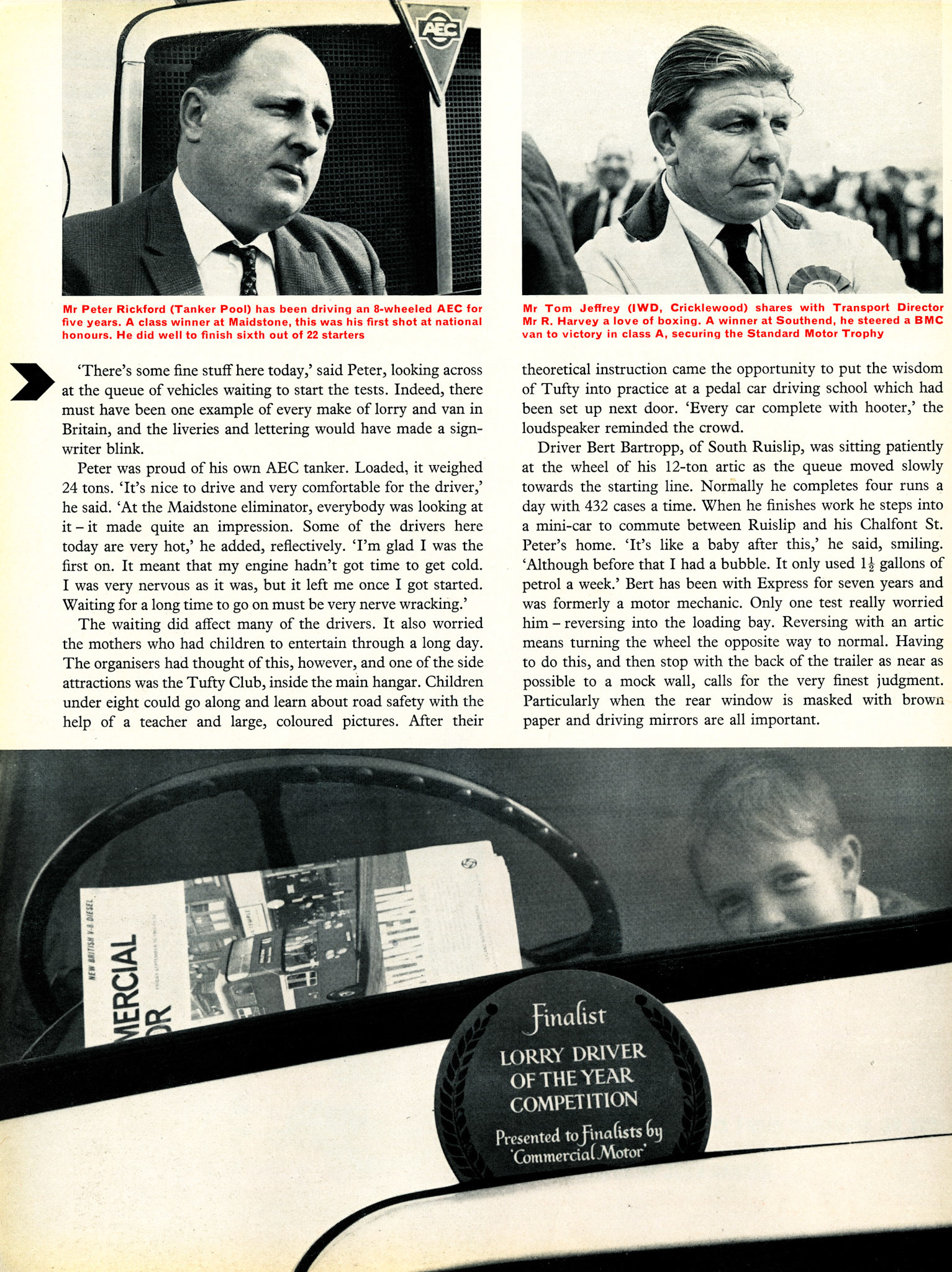1965 National Lorry Driver of the Year Competition at Bramcote, near Coventry