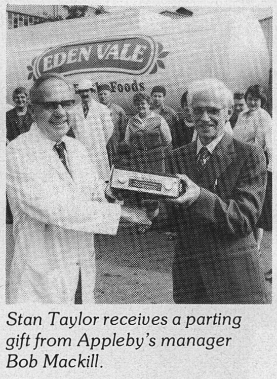 1982 Stan Taylor retirement Appleby