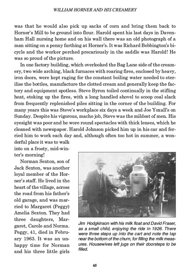 William Horner and his Creamery, Jill King