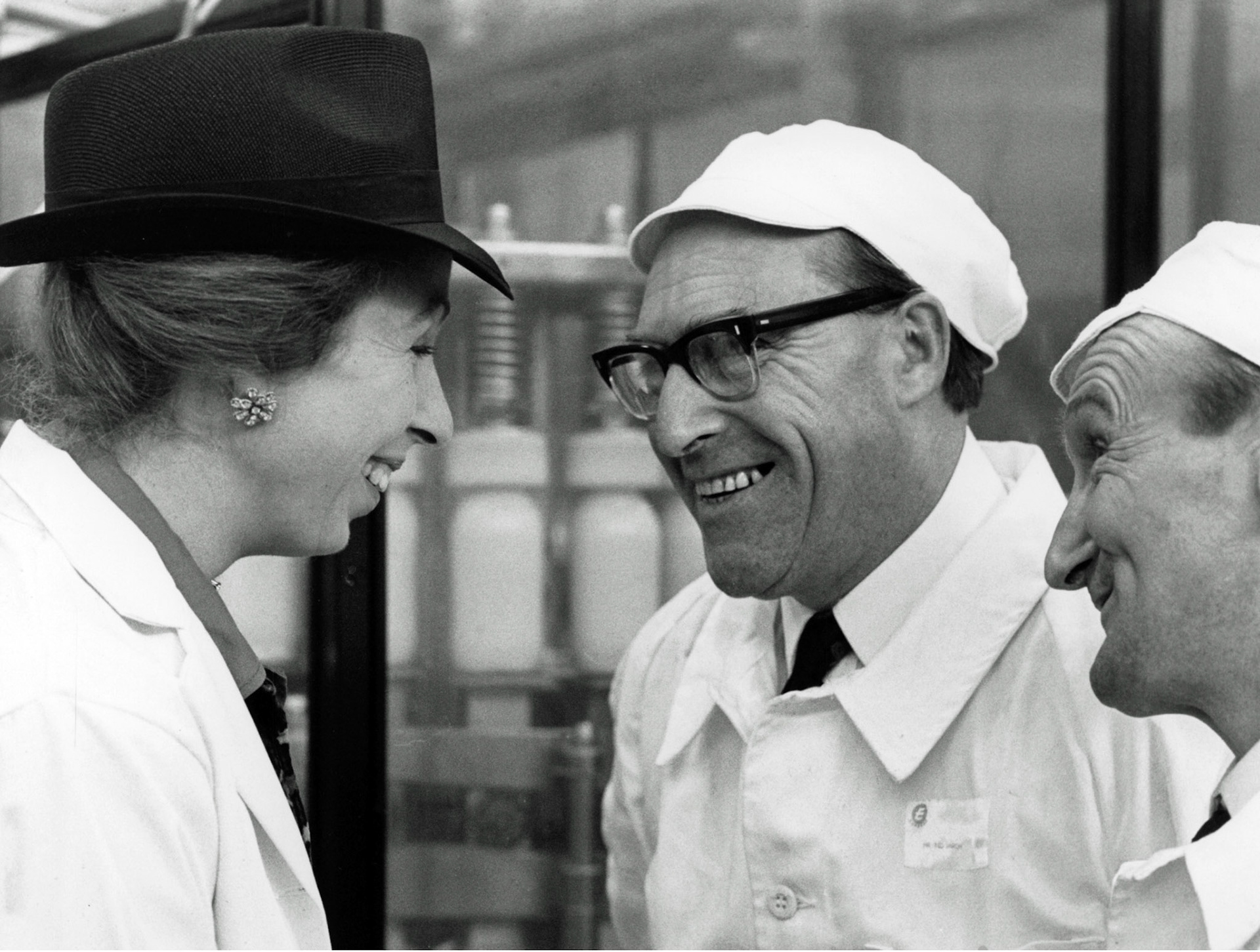 Princess Anne with Ted Darch and Dennis Starling